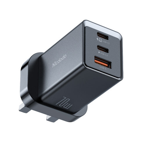 MCDODO CH-1553 70w 2C+1A GAN 5 MINI FAST CHARGER (UK) (2M USB-C TO UCB-C CABLE) - Saif Al Najmi Kw
